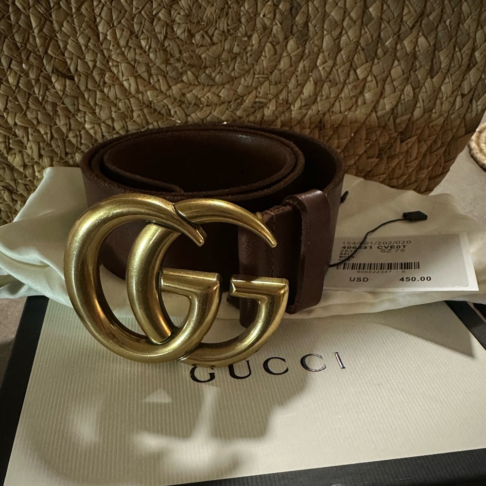 GUCCI GG MARMONT WIDE BELT